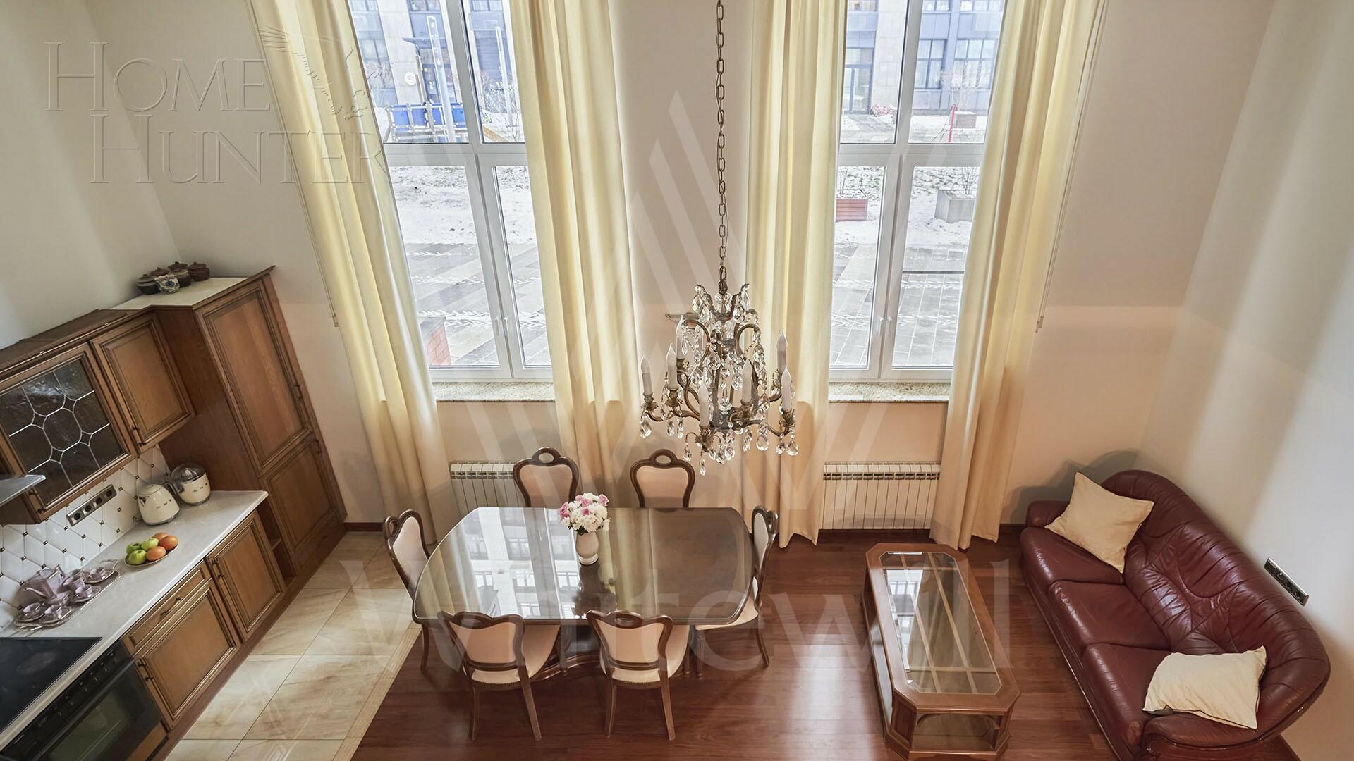 2-УРОВНЕВАЯ КВАРТИРА С ОТДЕЛКОЙ 101.7 М² НА 1 ЭТАЖЕ