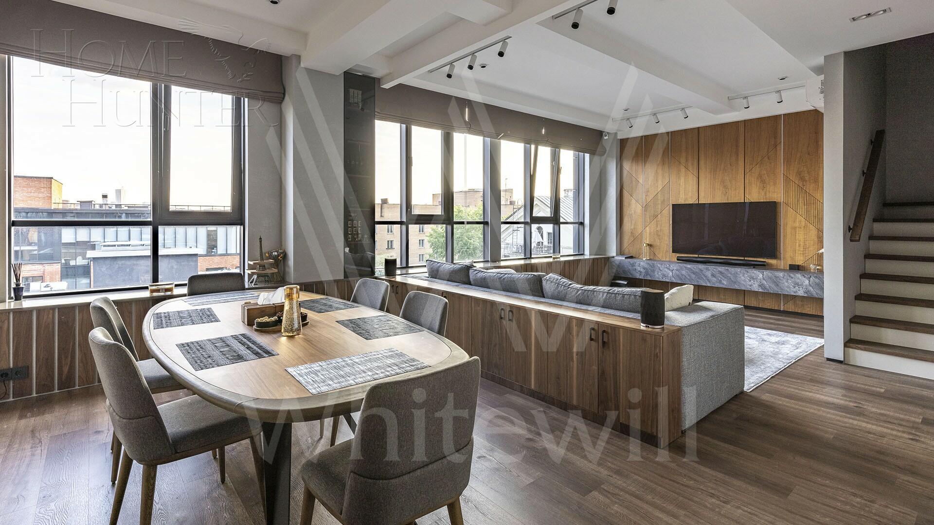 2-УРОВНЕВЫЕ АПАРТАМЕНТЫ С ОТДЕЛКОЙ 190 М² НА 7 ЭТАЖЕ