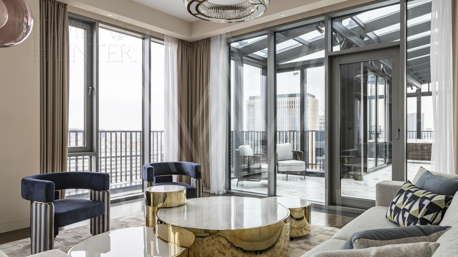 6-КОМН. ПЕНТХАУС С ОТДЕЛКОЙ 400 М² НА 20 ЭТАЖЕ