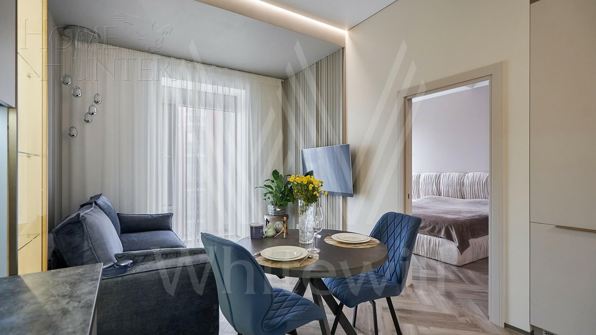 1-КОМН. КВАРТИРА С ОТДЕЛКОЙ 47.7 М² НА 22 ЭТАЖЕ