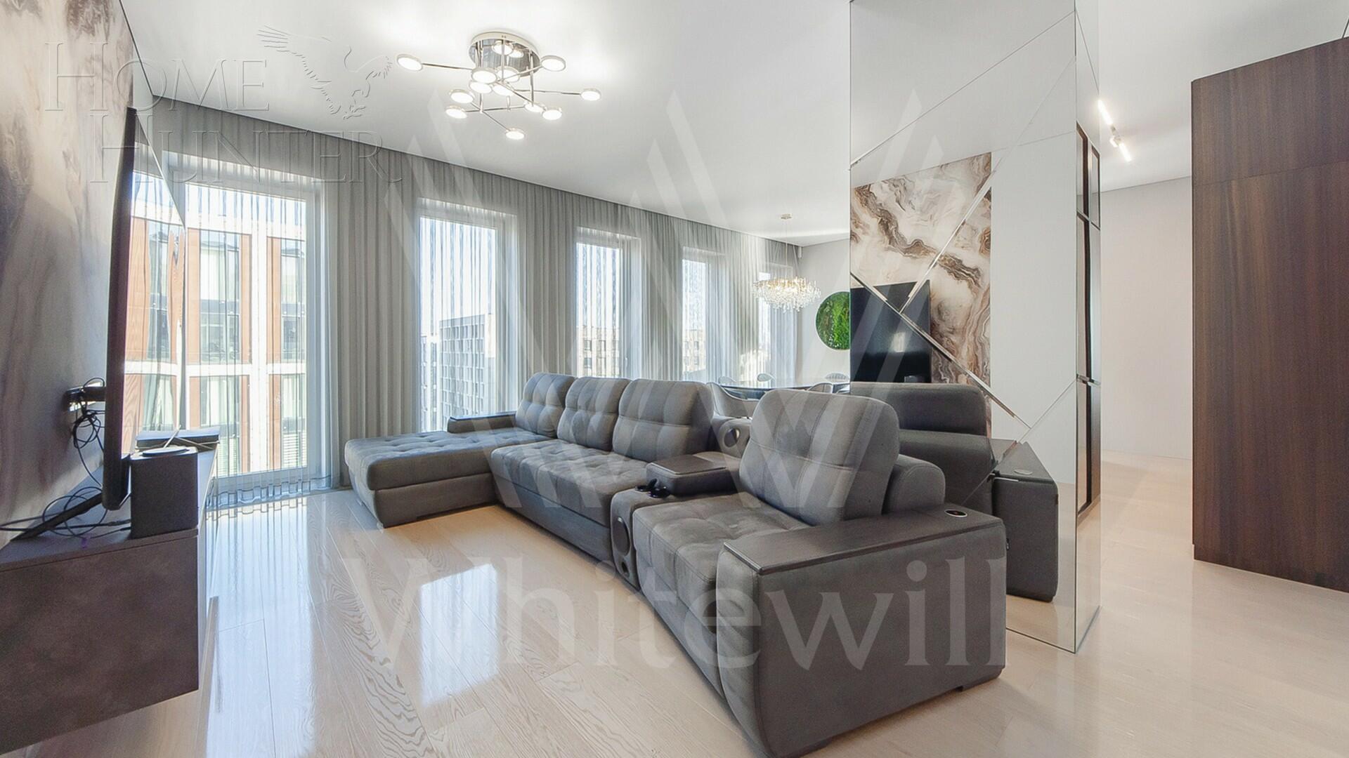 3-КОМН. КВАРТИРА С ОТДЕЛКОЙ 124 М² НА 12 ЭТАЖЕ