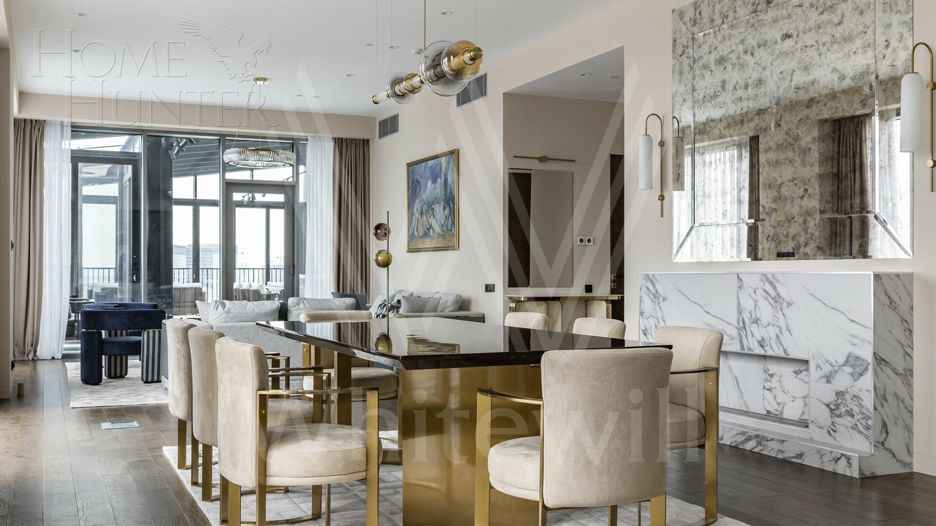 6-КОМН. ПЕНТХАУС С ОТДЕЛКОЙ 400 М² НА 20 ЭТАЖЕ