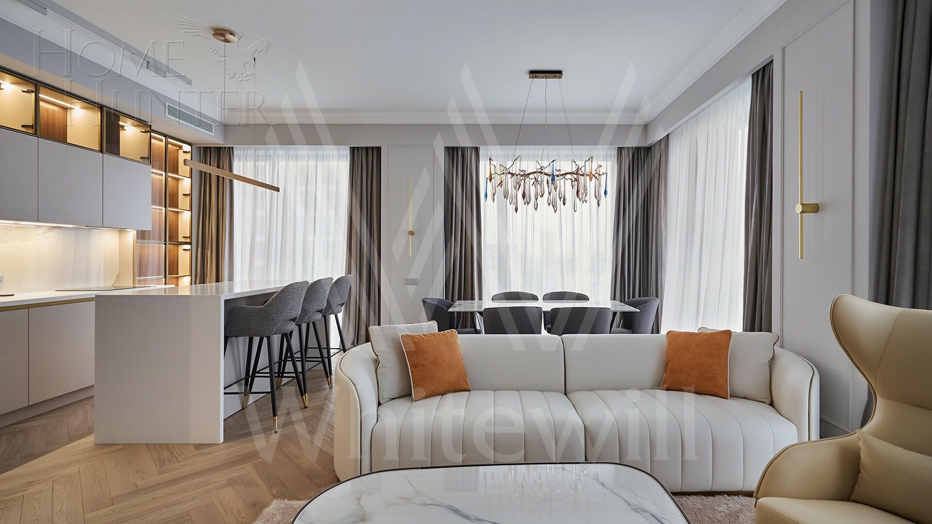 4-КОМН. КВАРТИРА С ОТДЕЛКОЙ 132 М² НА 22 ЭТАЖЕ