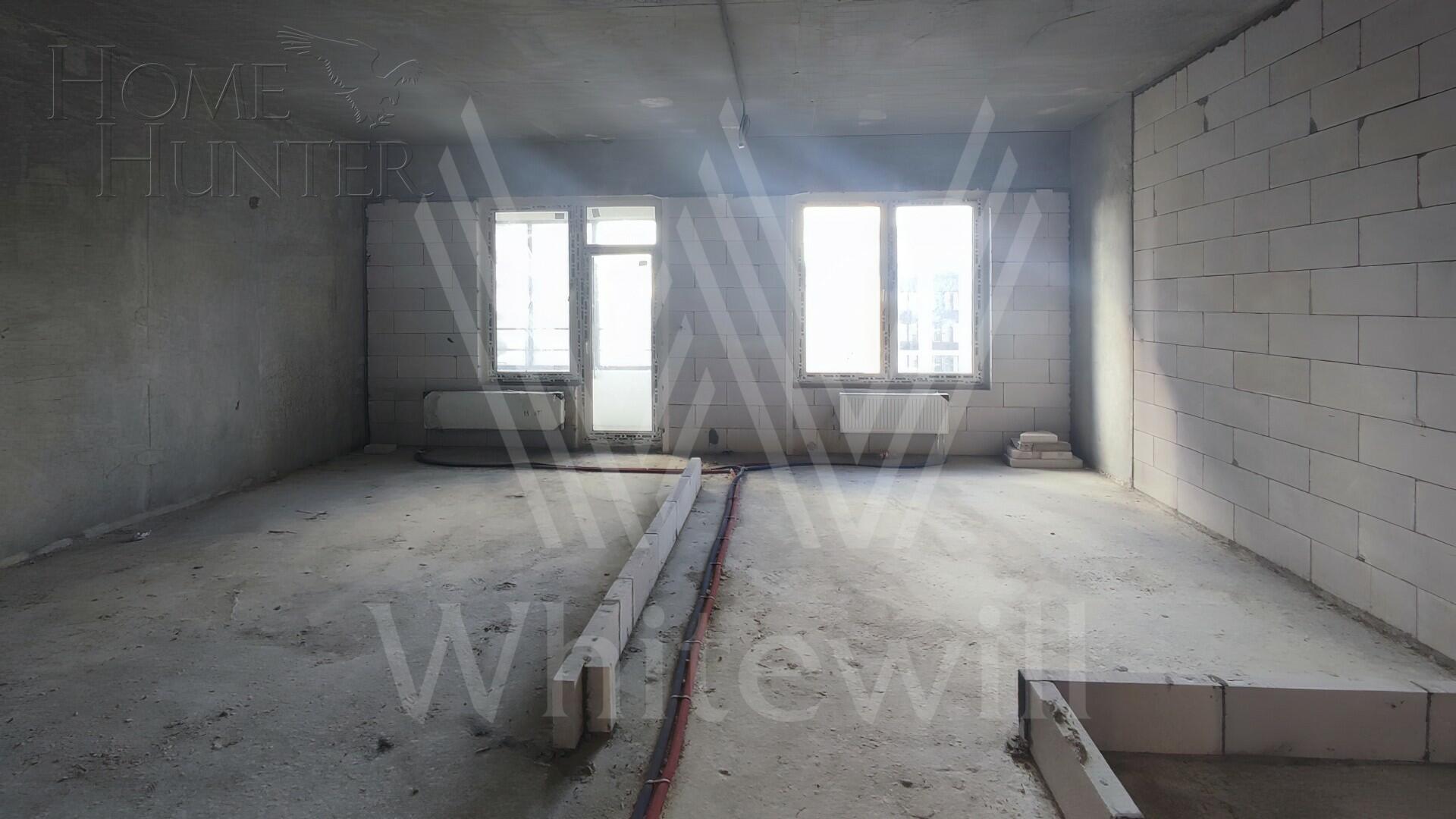 1-КОМН. КВАРТИРА БЕЗ ОТДЕЛКИ 46 М² НА 15 ЭТАЖЕ