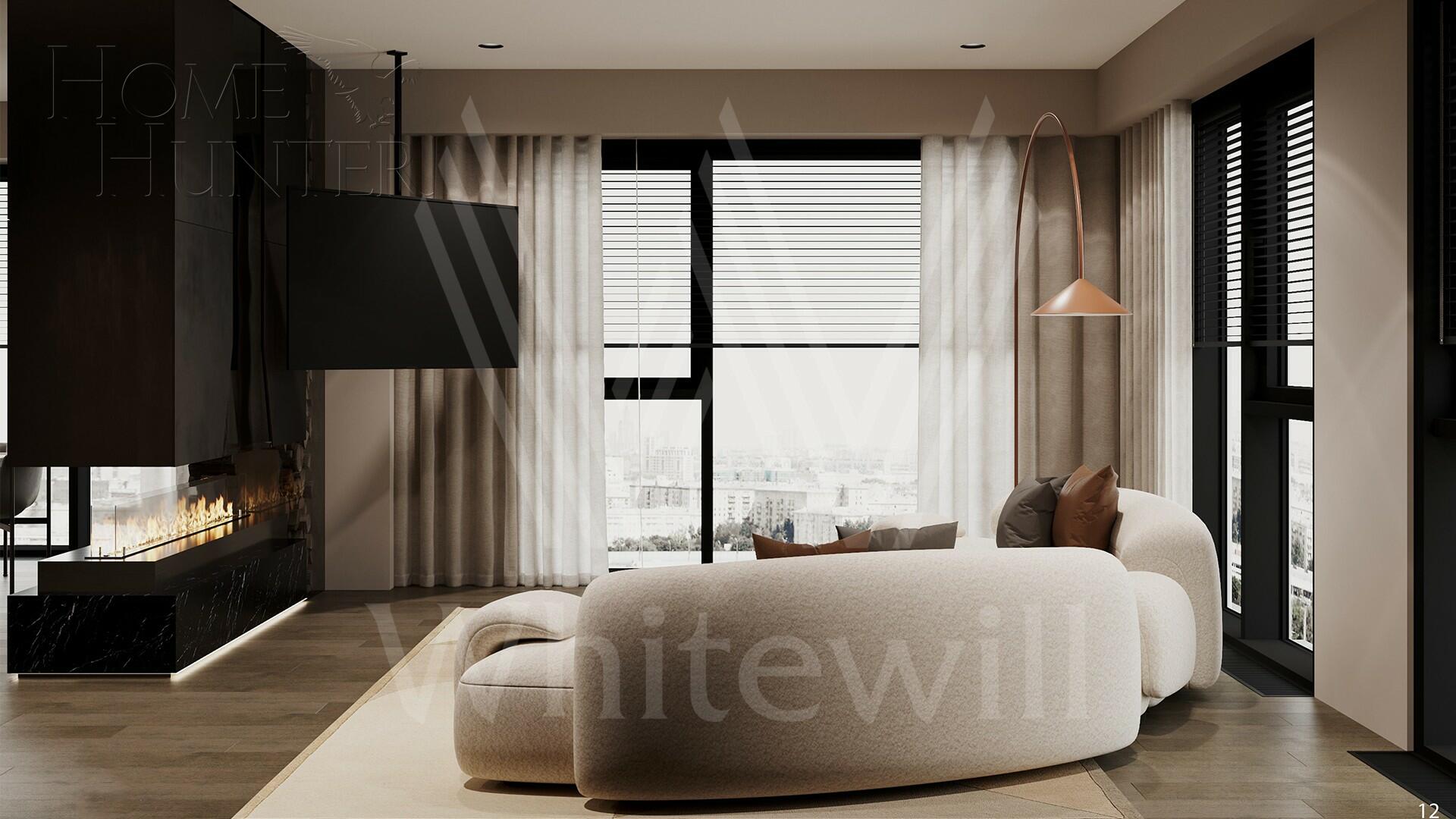 2-КОМН. АПАРТАМЕНТЫ С ОТДЕЛКОЙ 102.6 М² НА 19 ЭТАЖЕ