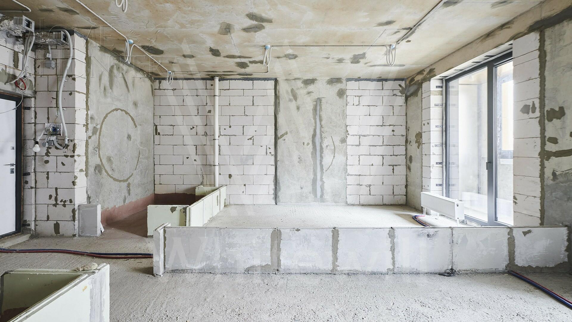 1-КОМН. КВАРТИРА БЕЗ ОТДЕЛКИ 57 М² НА 4 ЭТАЖЕ