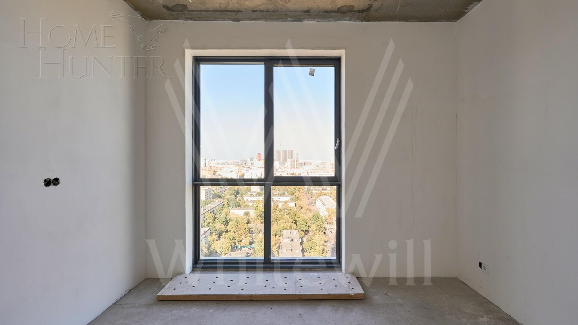 4-КОМН. АПАРТАМЕНТЫ БЕЗ ОТДЕЛКИ 122.6 М² НА 20 ЭТАЖЕ