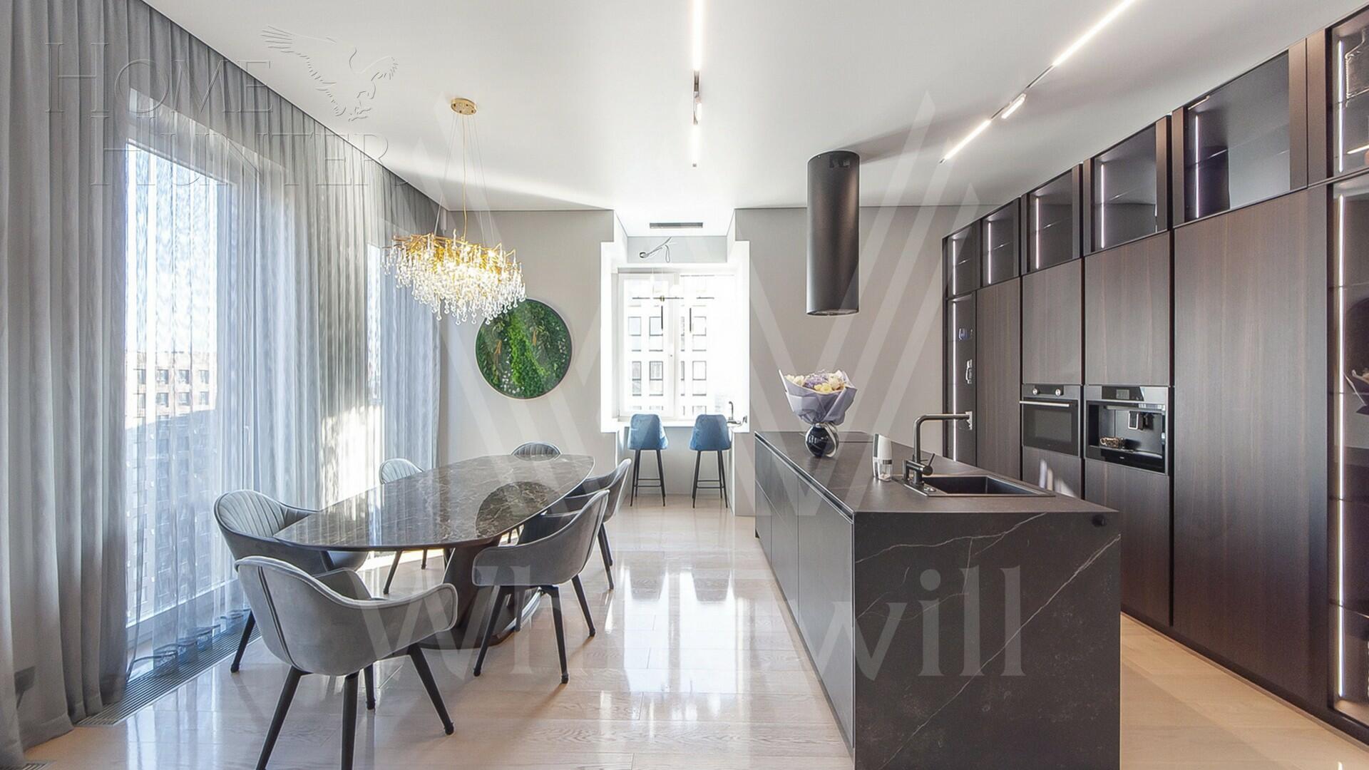 3-КОМН. КВАРТИРА С ОТДЕЛКОЙ 124 М² НА 12 ЭТАЖЕ