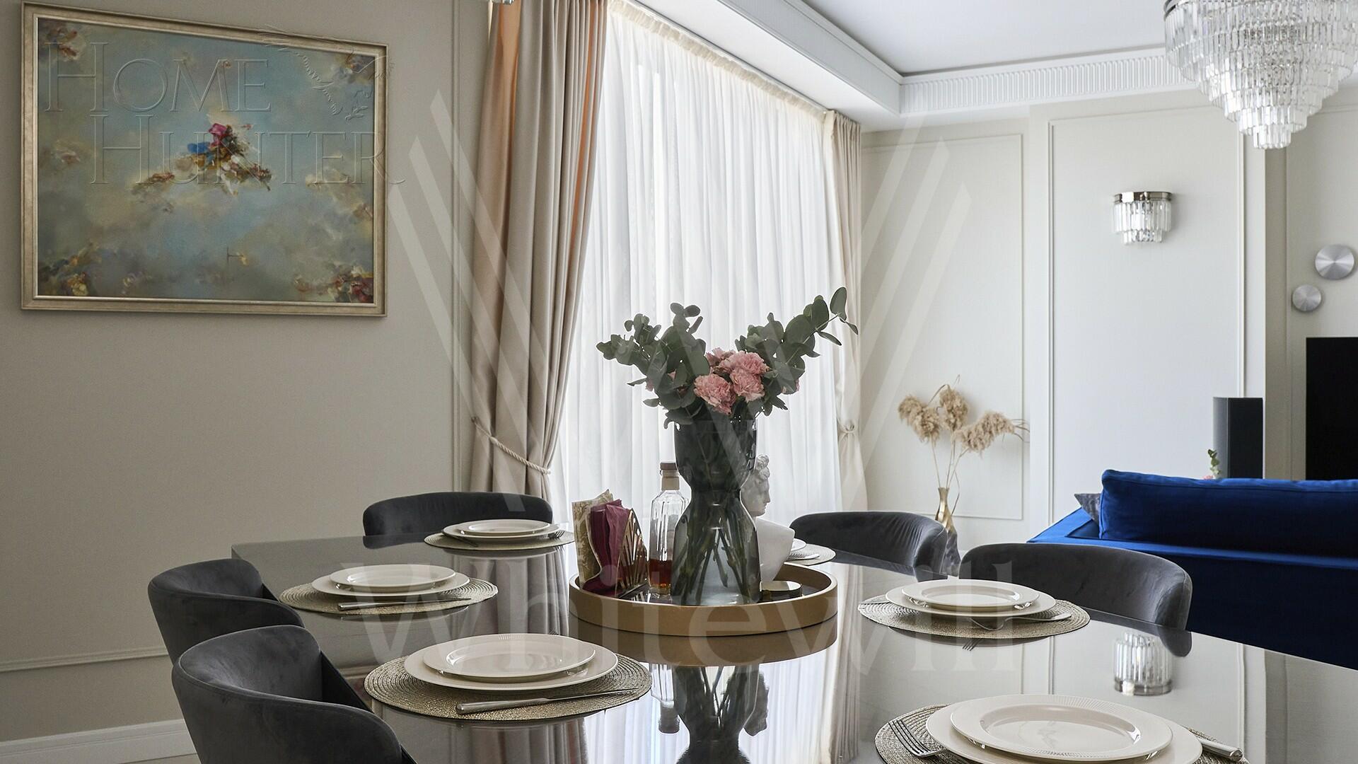 3-КОМН. АПАРТАМЕНТЫ С ОТДЕЛКОЙ 118 М² НА 9 ЭТАЖЕ