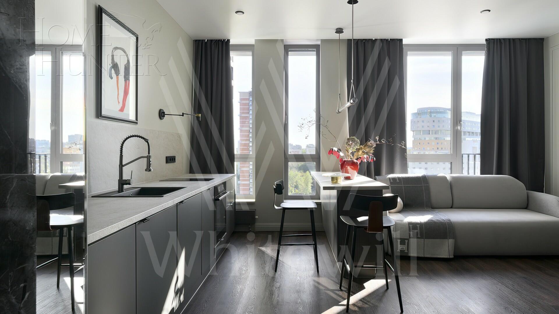 1-КОМН. КВАРТИРА С ОТДЕЛКОЙ 44 М² НА 14 ЭТАЖЕ