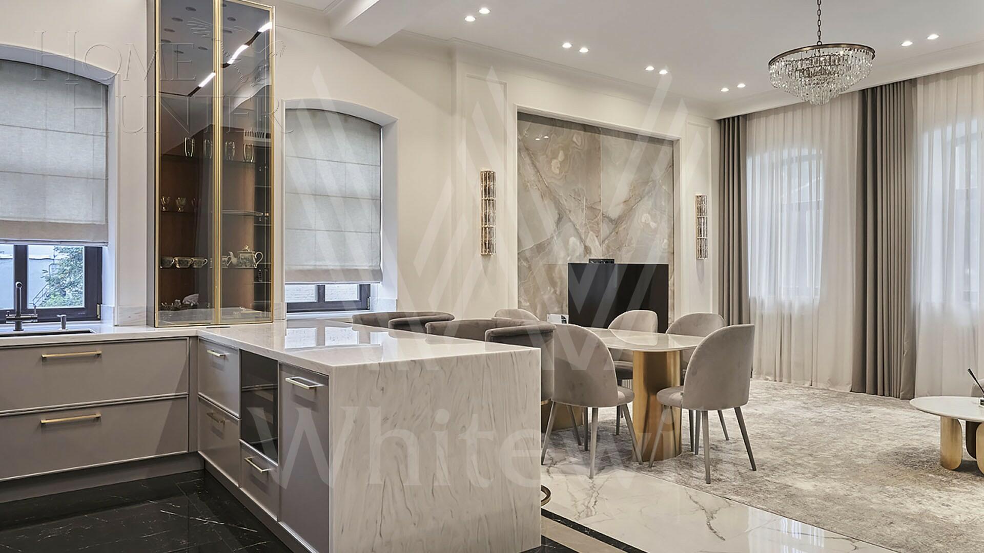 3-КОМН. АПАРТАМЕНТЫ С ОТДЕЛКОЙ 125.5 М² НА 3 ЭТАЖЕ