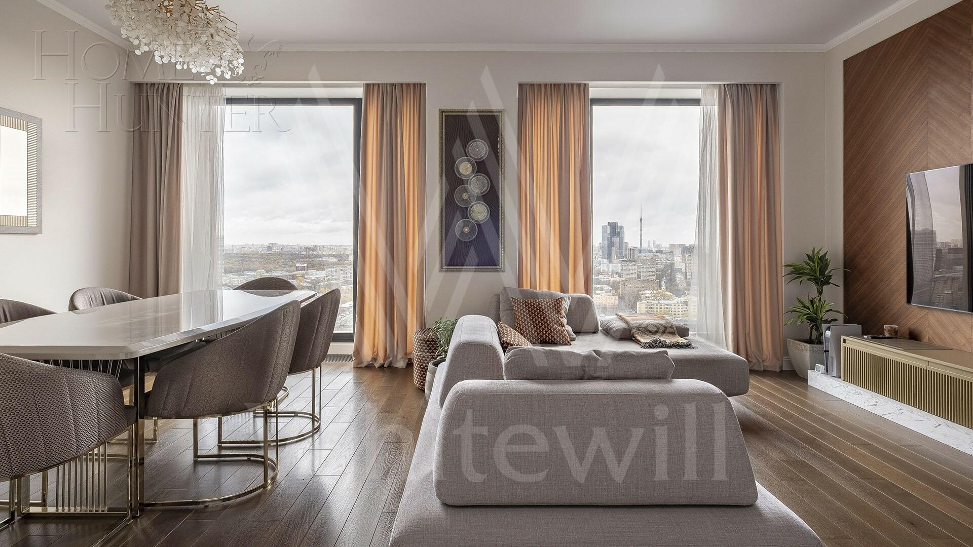 2-КОМН. КВАРТИРА С ОТДЕЛКОЙ 72.8 М² НА 28 ЭТАЖЕ