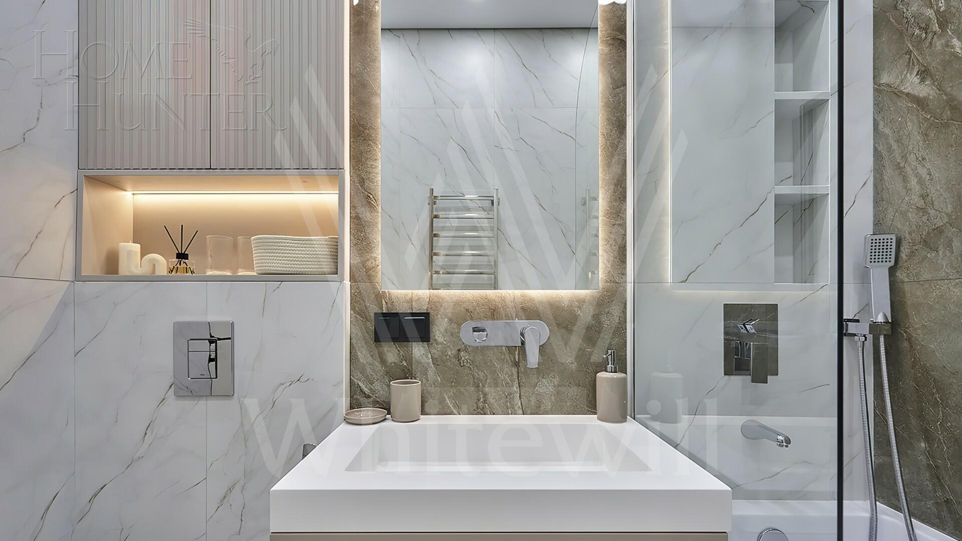 2-КОМН. КВАРТИРА С ОТДЕЛКОЙ 67 М² НА 9 ЭТАЖЕ