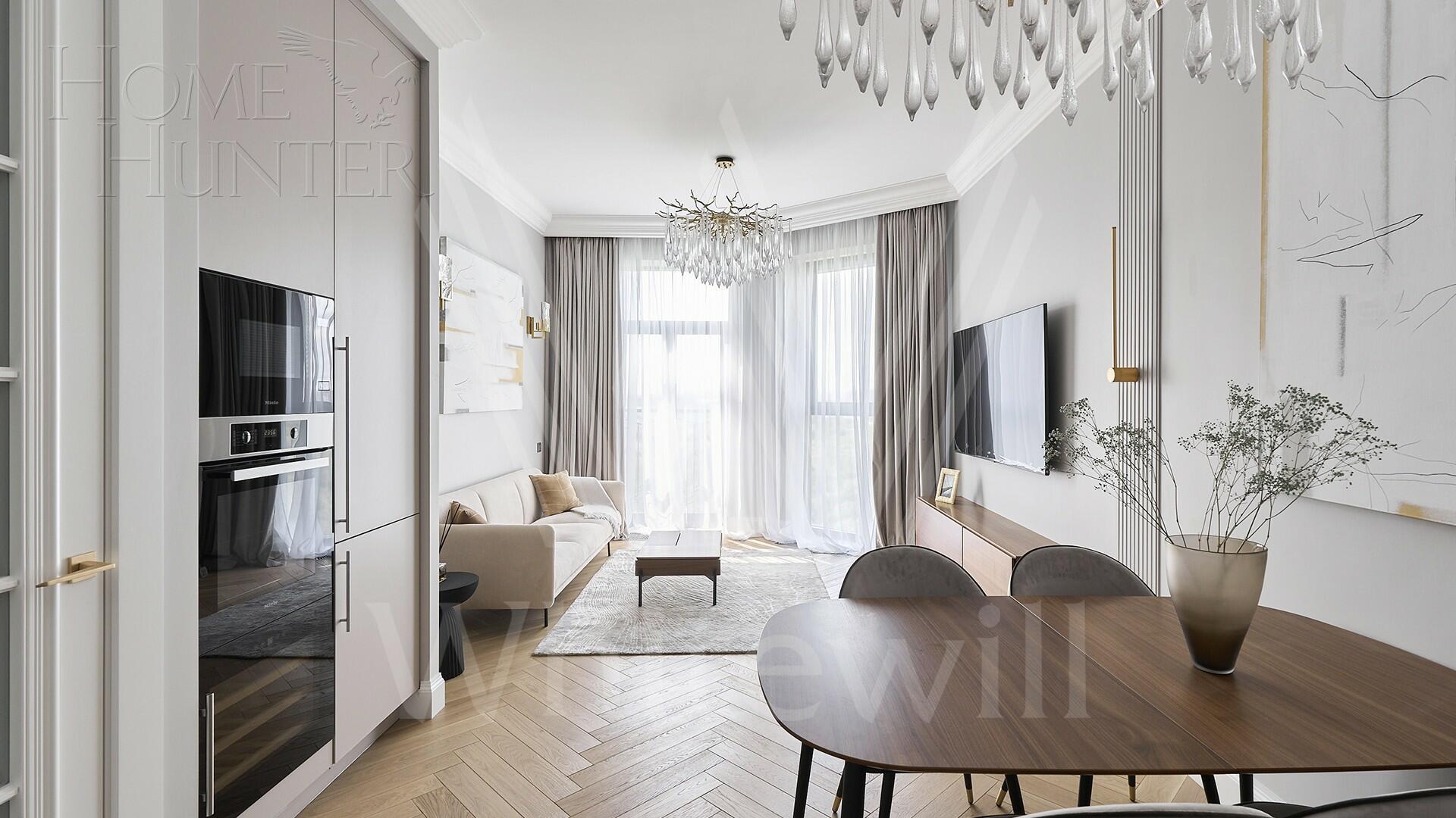 3-КОМН. КВАРТИРА С ОТДЕЛКОЙ 79 М² НА 27 ЭТАЖЕ