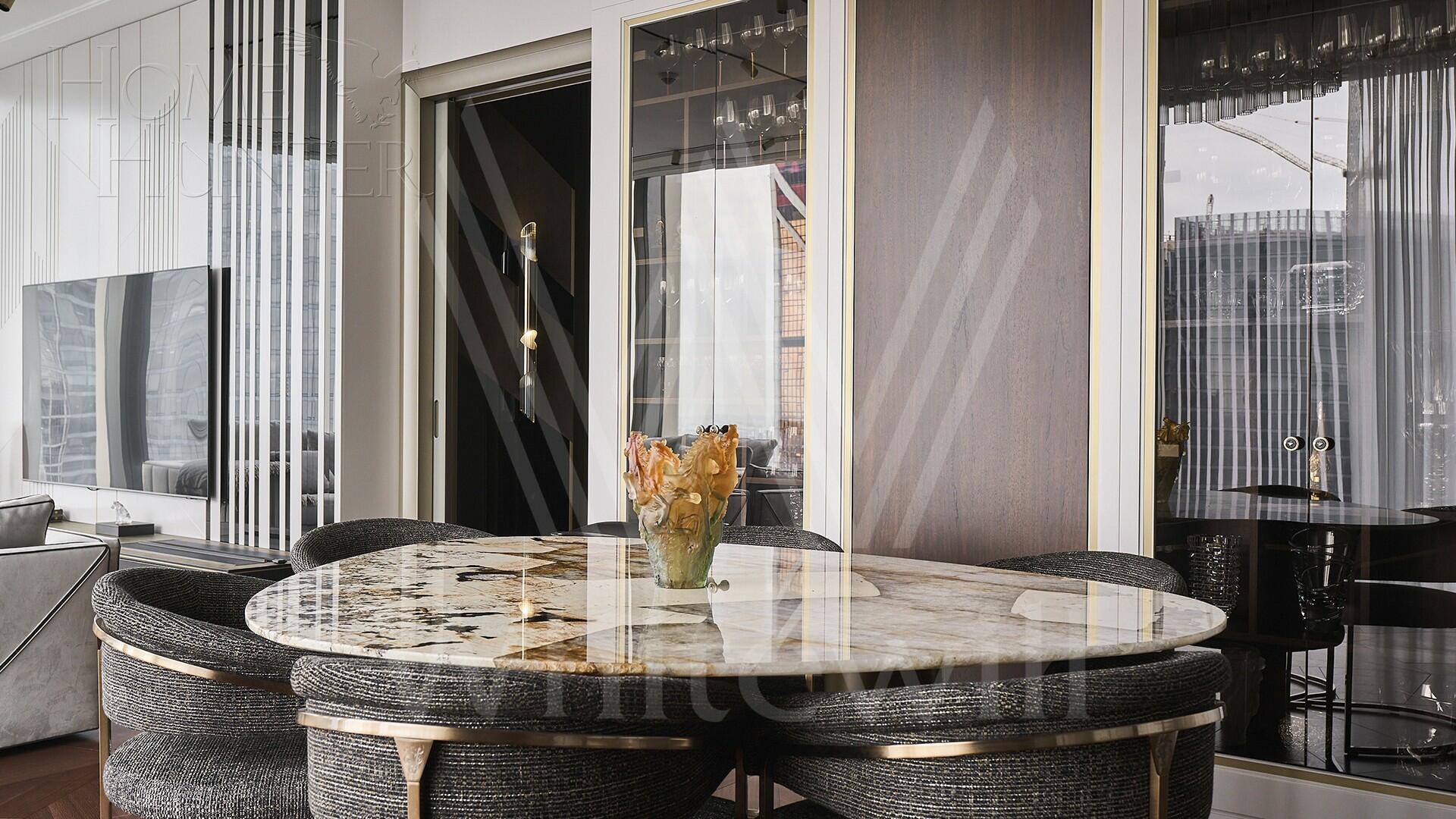 4-КОМН. АПАРТАМЕНТЫ С ОТДЕЛКОЙ 250 М² НА 57 ЭТАЖЕ