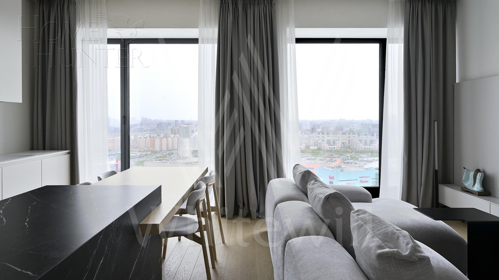 3-КОМН. КВАРТИРА С ОТДЕЛКОЙ 98 М² НА 35 ЭТАЖЕ