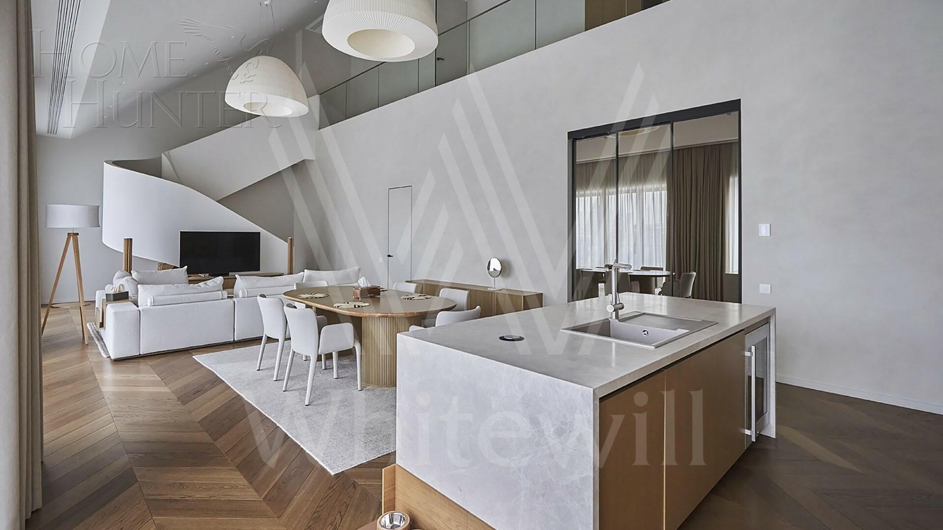 2-УРОВНЕВЫЙ ПЕНТХАУС С ОТДЕЛКОЙ 269.6 М² НА 5 ЭТАЖЕ