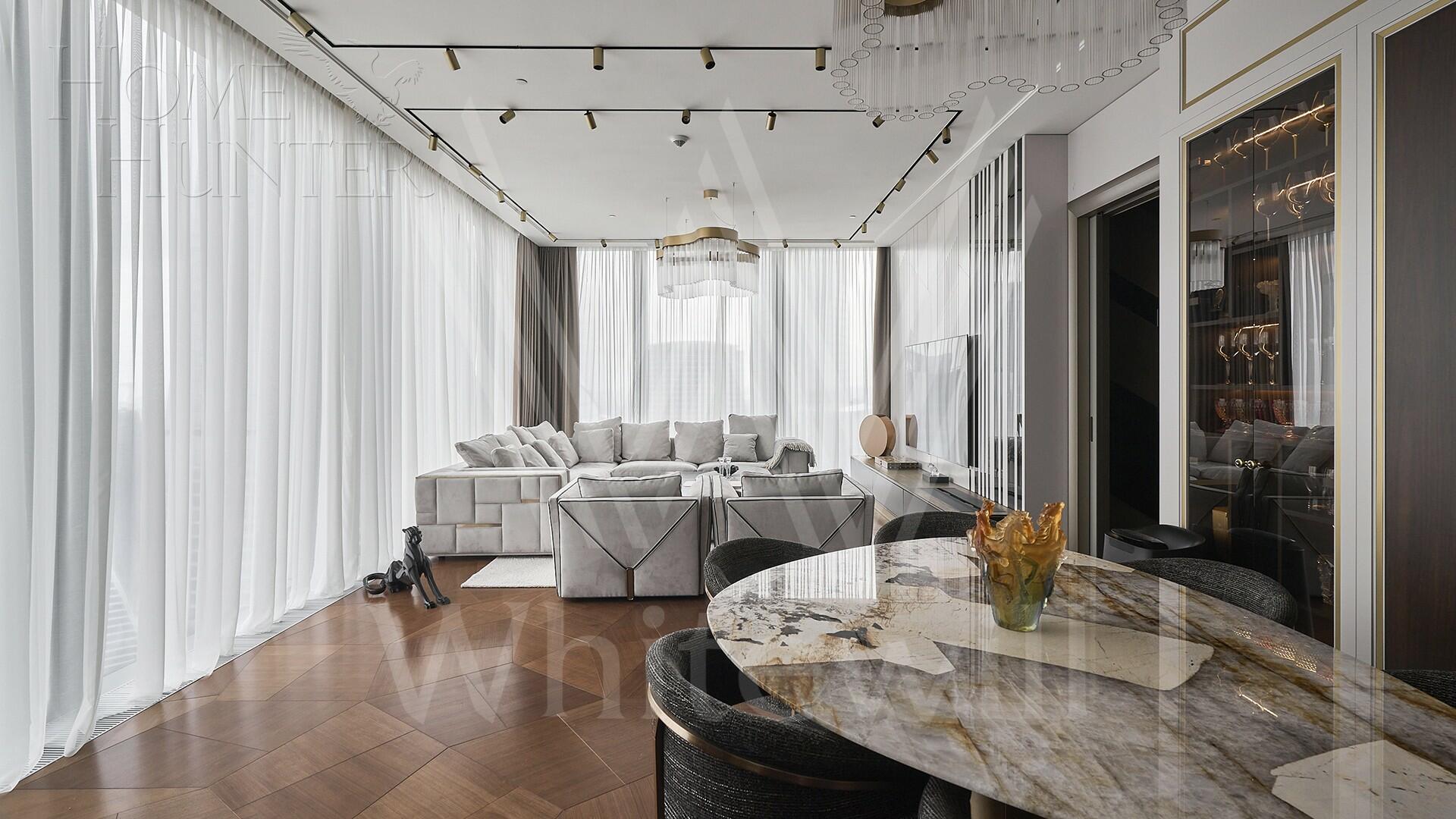 4-КОМН. АПАРТАМЕНТЫ С ОТДЕЛКОЙ 250 М² НА 57 ЭТАЖЕ