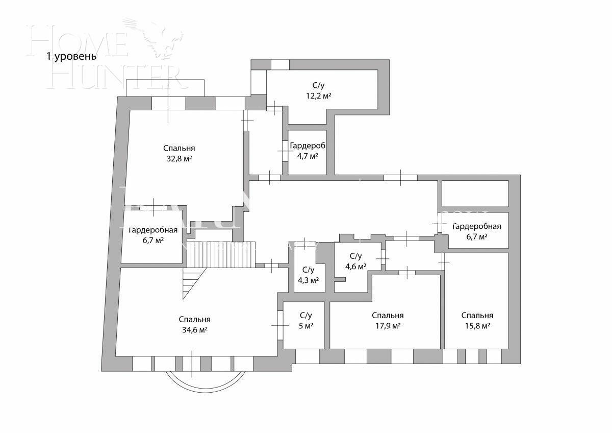 2-УРОВНЕВЫЙ ПЕНТХАУС С ОТДЕЛКОЙ 345 М² НА 5 ЭТАЖЕ