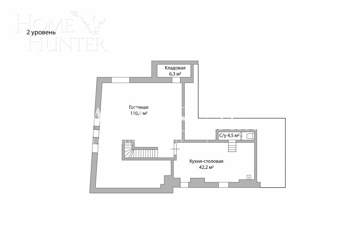 2-УРОВНЕВЫЙ ПЕНТХАУС С ОТДЕЛКОЙ 345 М² НА 5 ЭТАЖЕ