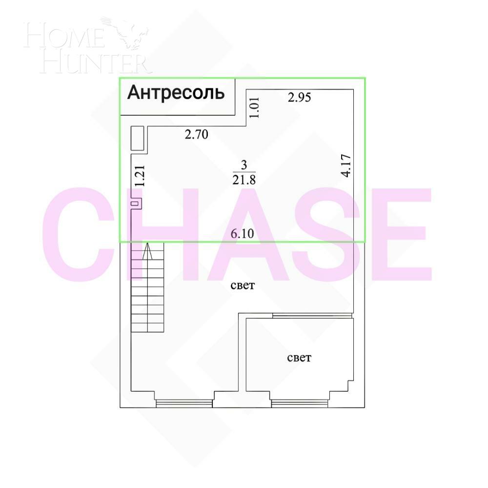 2-УРОВНЕВЫЕ АПАРТАМЕНТЫ БЕЗ ОТДЕЛКИ 68.4 М² НА 1 ЭТАЖЕ
