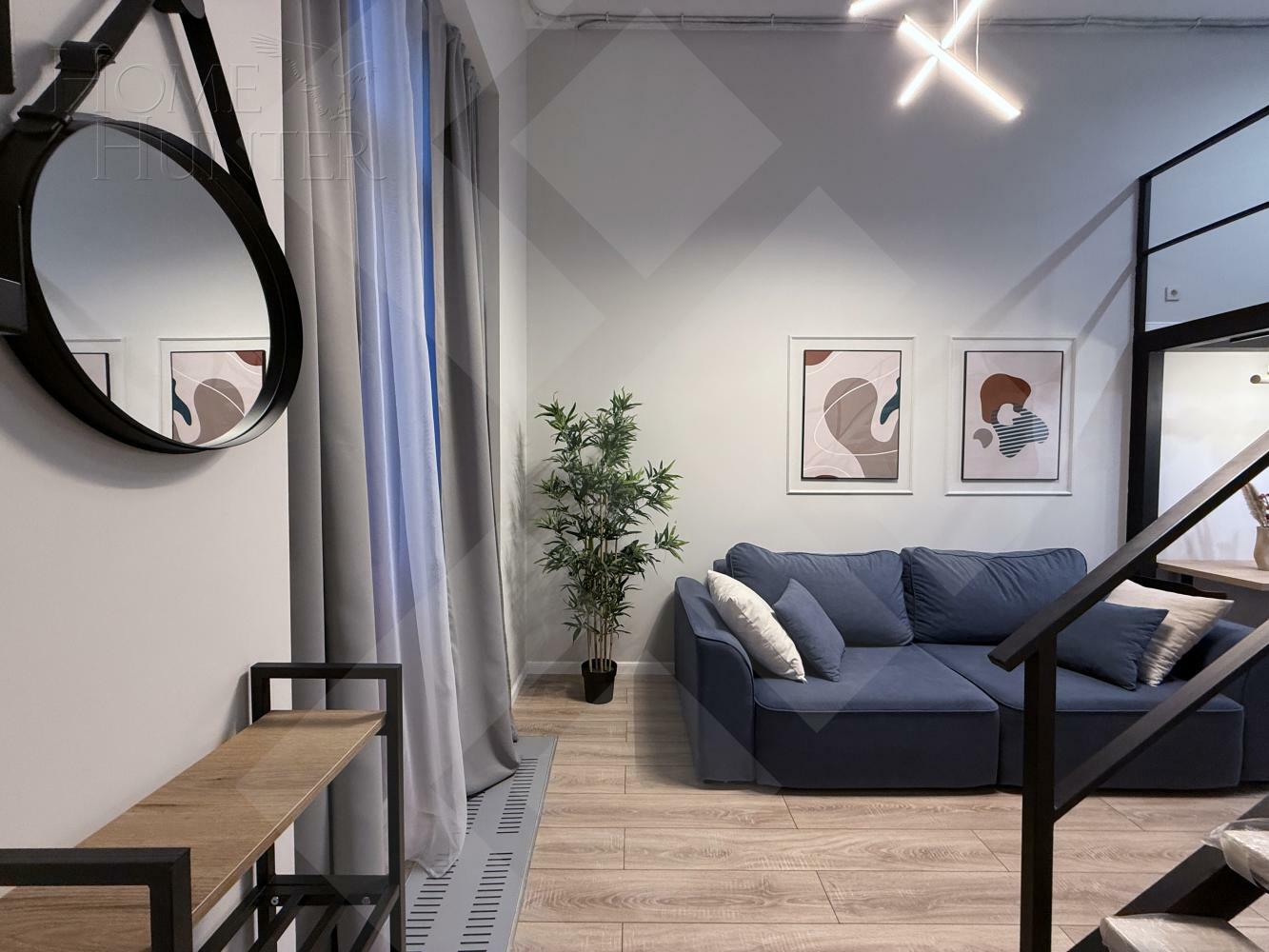 2-УРОВНЕВЫЕ АПАРТАМЕНТЫ С ОТДЕЛКОЙ 57.5 М² НА 1 ЭТАЖЕ