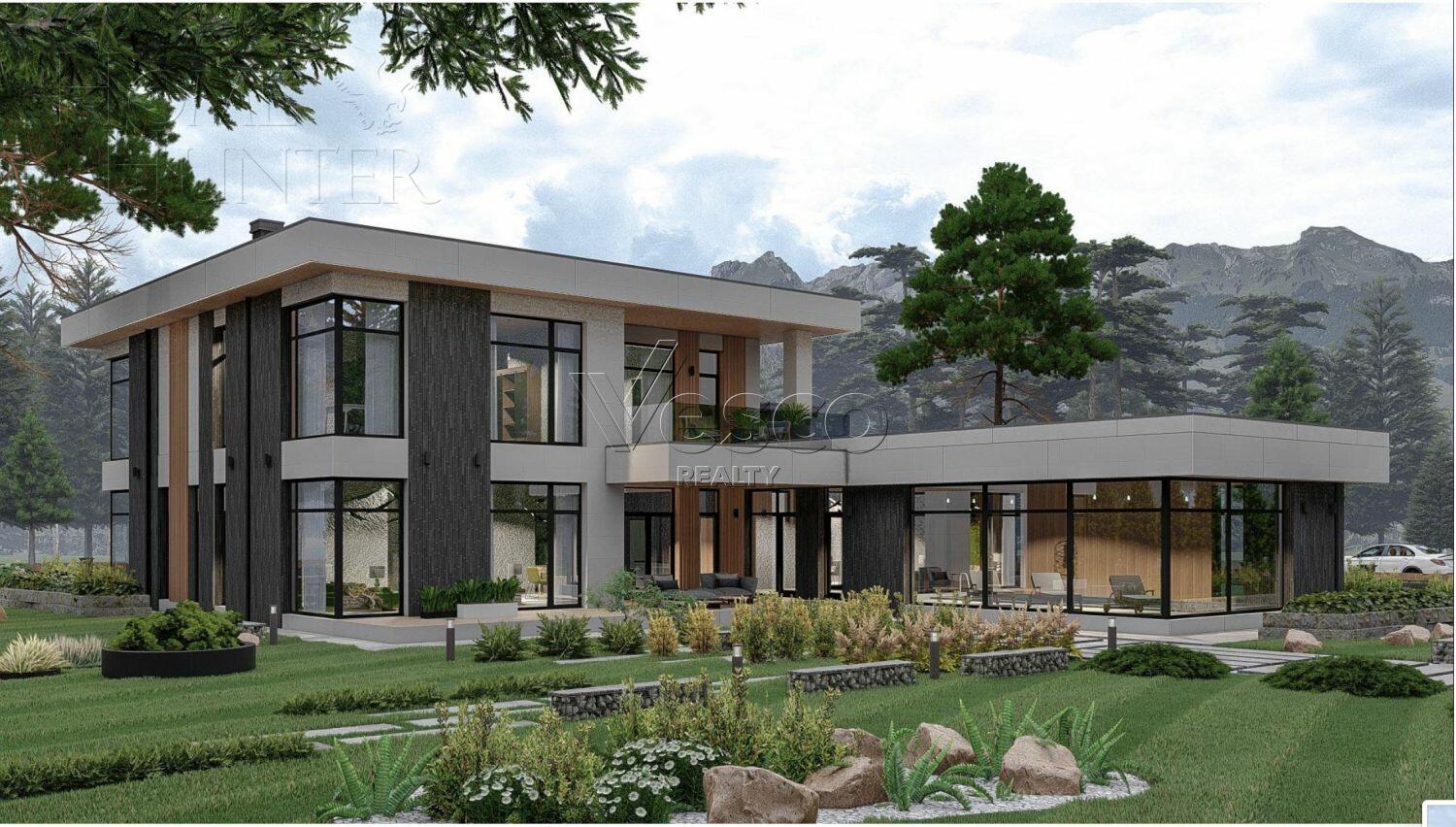 2-этажный коттедж 580 м² без отделки