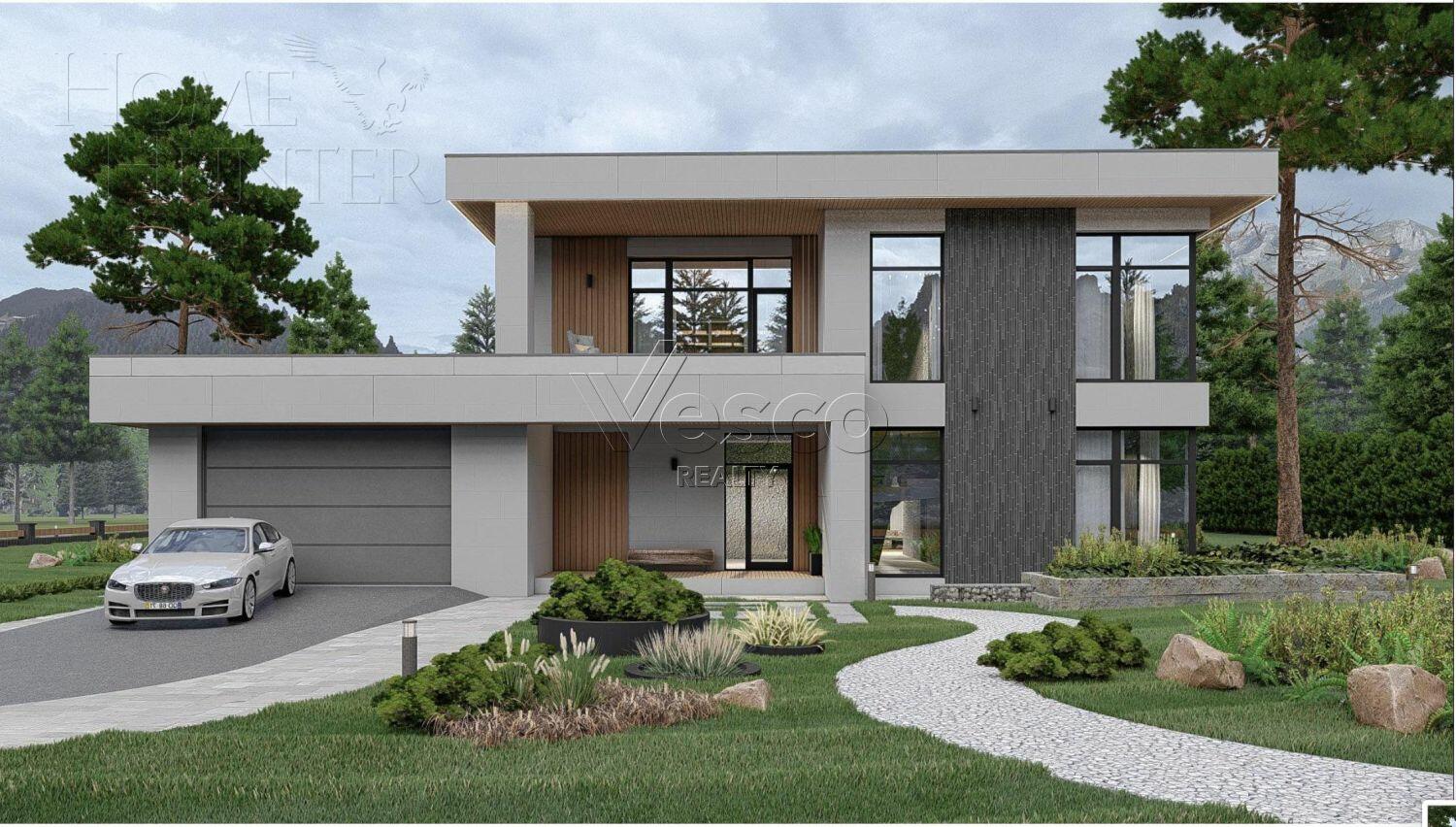 2-этажный коттедж 580 м² без отделки