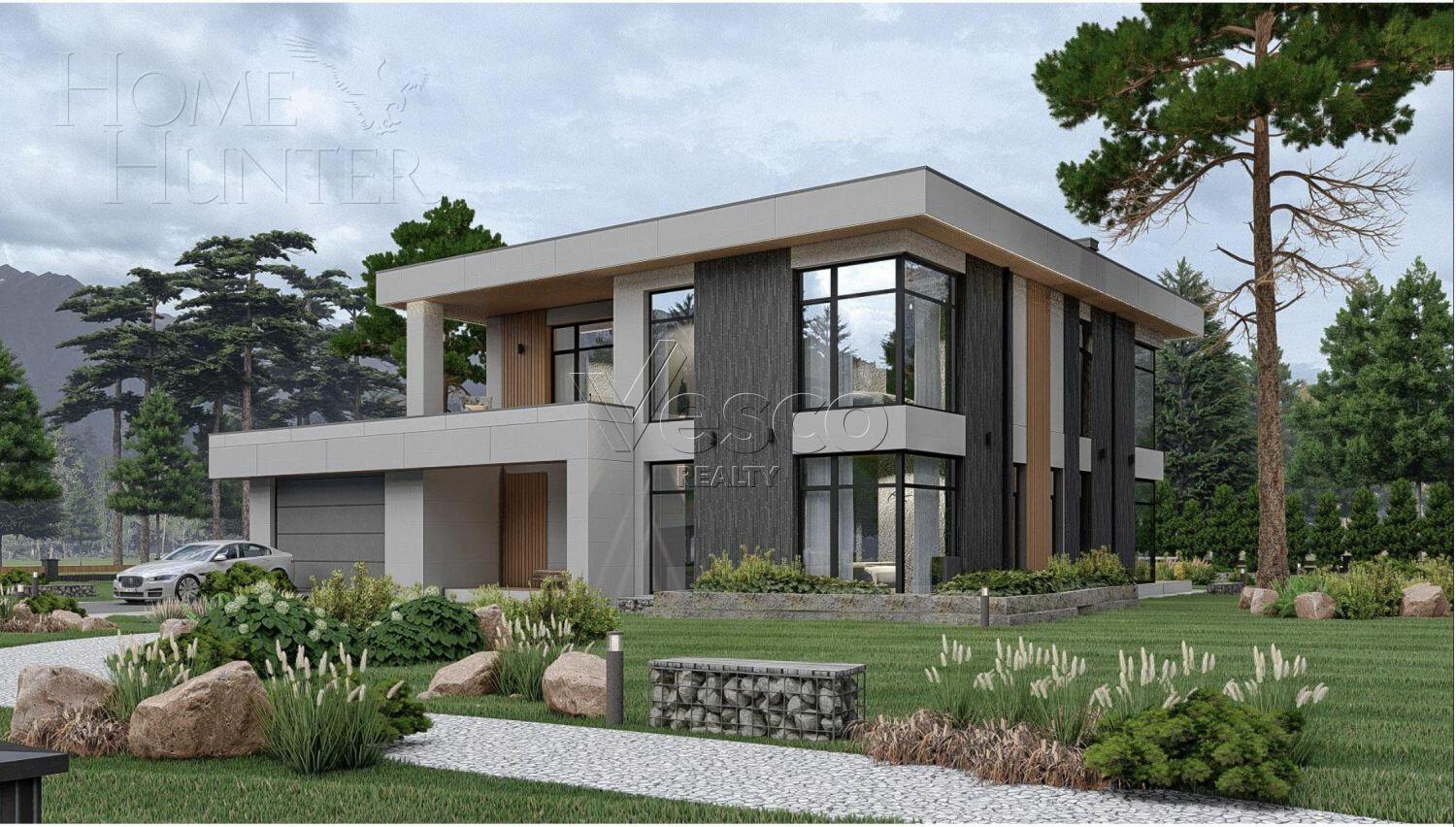 2-этажный коттедж 580 м² без отделки