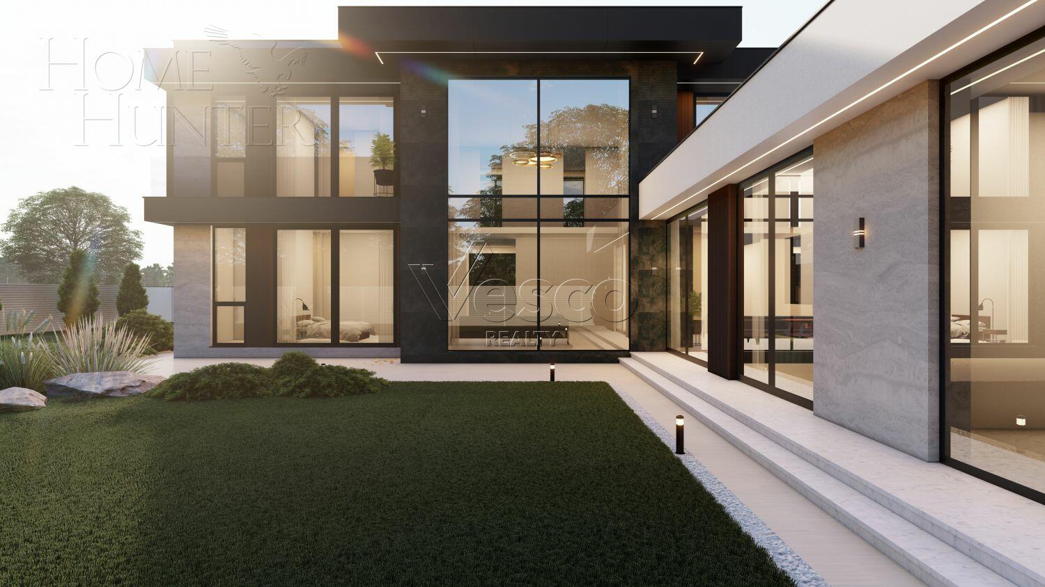 2-этажный коттедж 550 м² без отделки