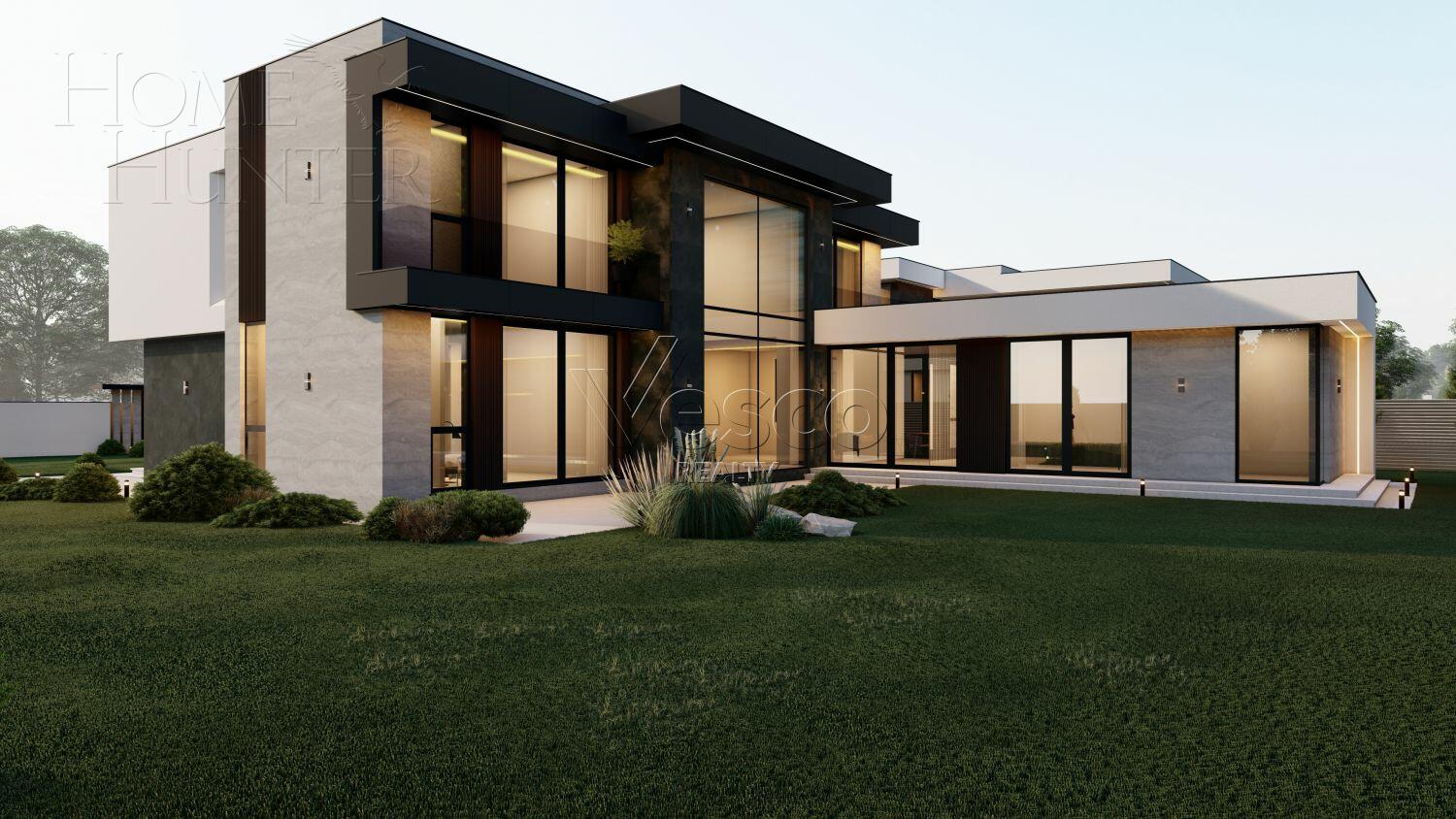 2-этажный коттедж 550 м² без отделки