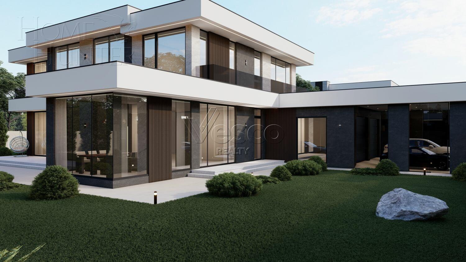 2-этажный коттедж 505 м² без отделки