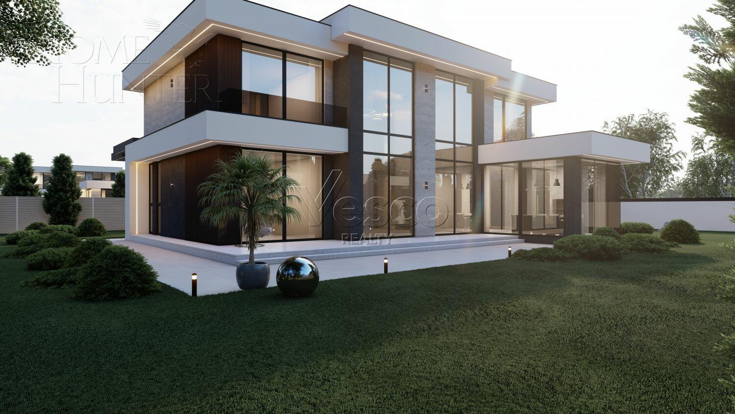 2-этажный коттедж 505 м² без отделки