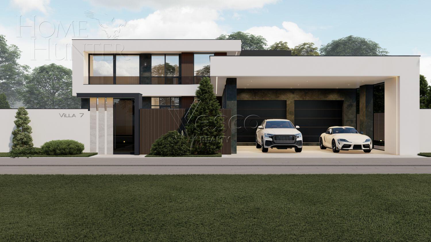 2-этажный коттедж 550 м² без отделки