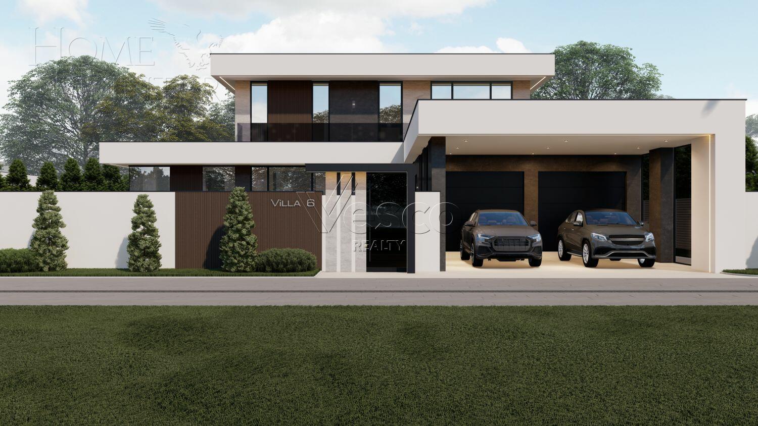 2-этажный коттедж 505 м² без отделки