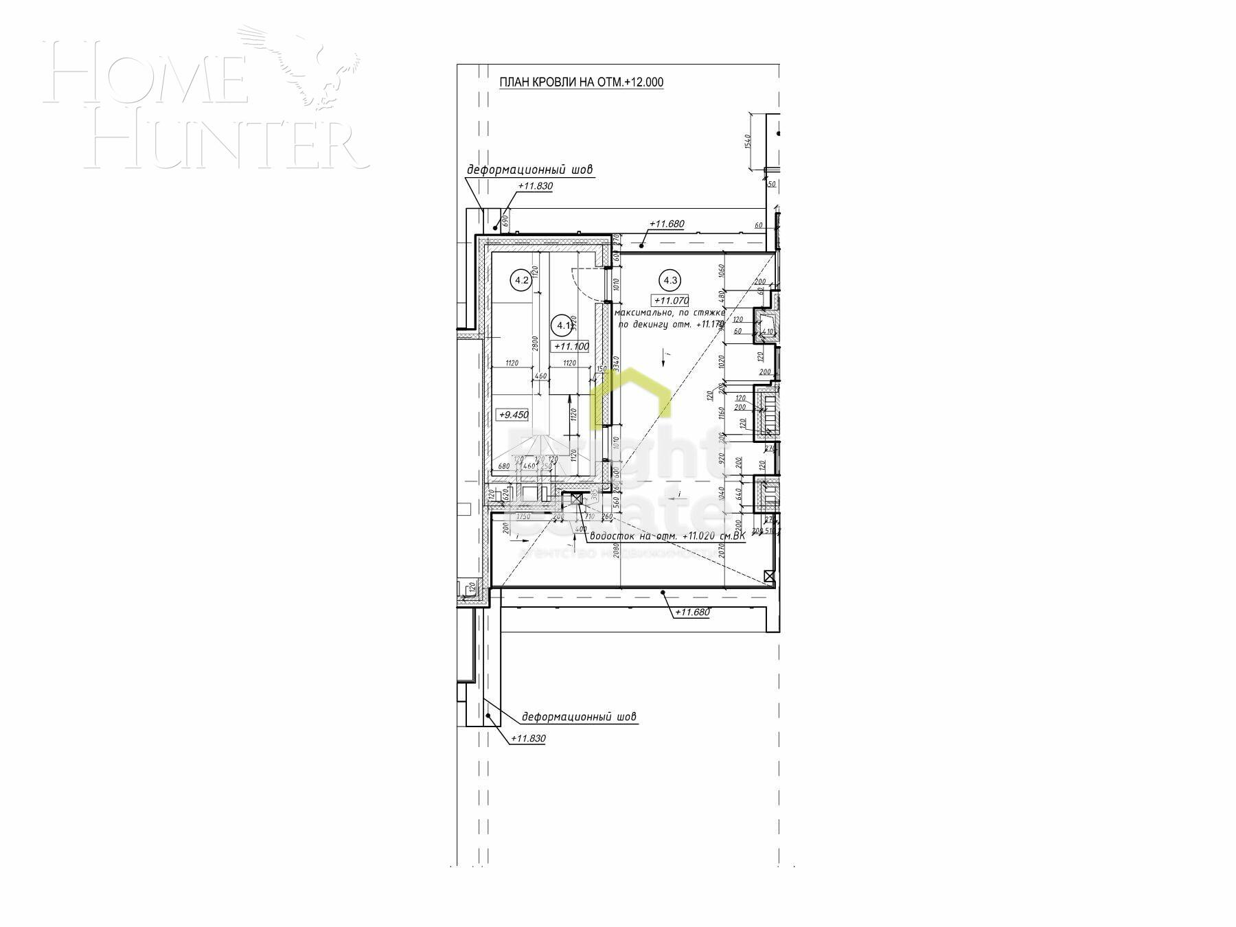 3-этажный таунхаус 237.9 м² без отделки