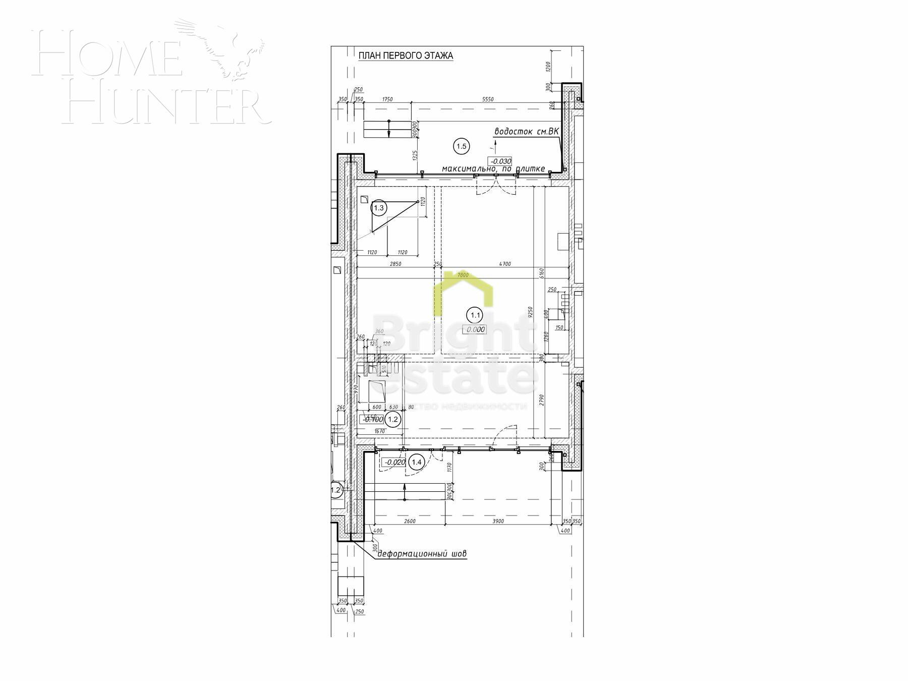3-этажный таунхаус 237.9 м² без отделки