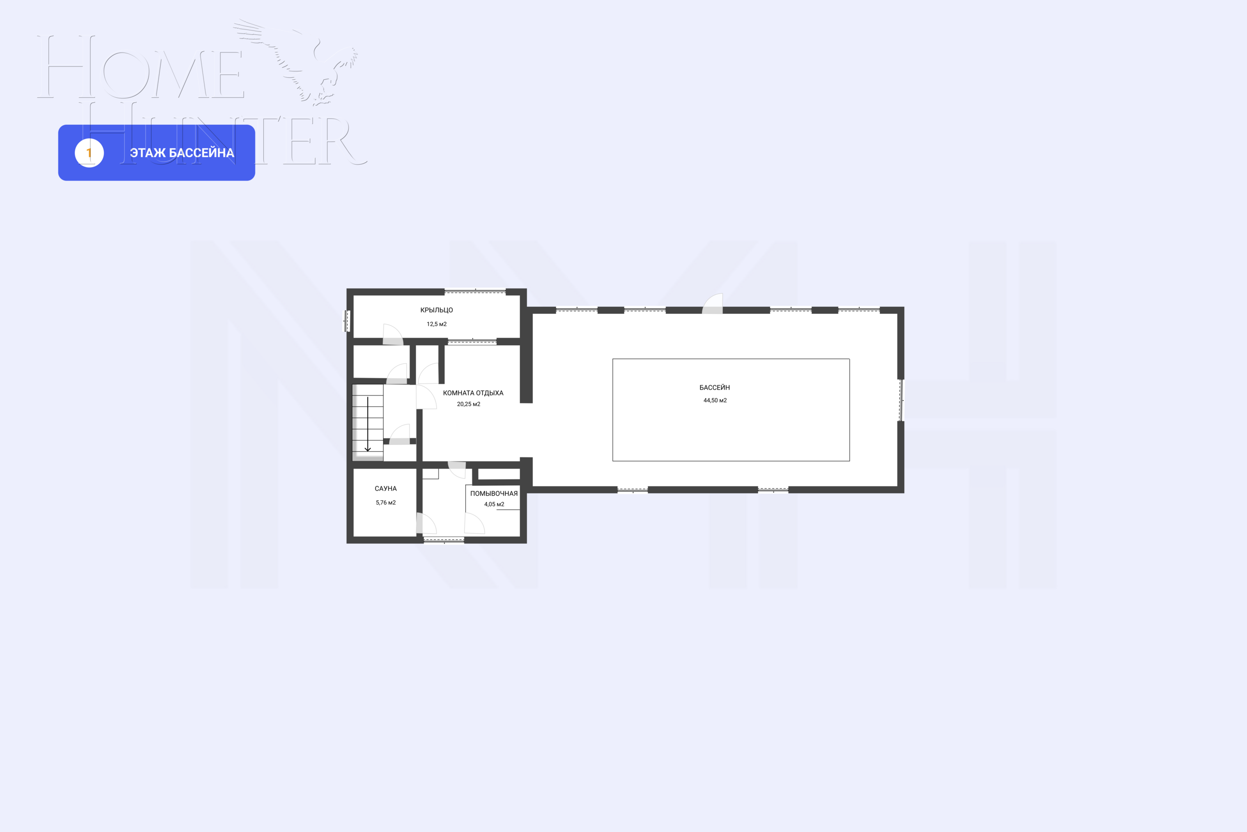 3-этажный коттедж 962 м² с отделкой