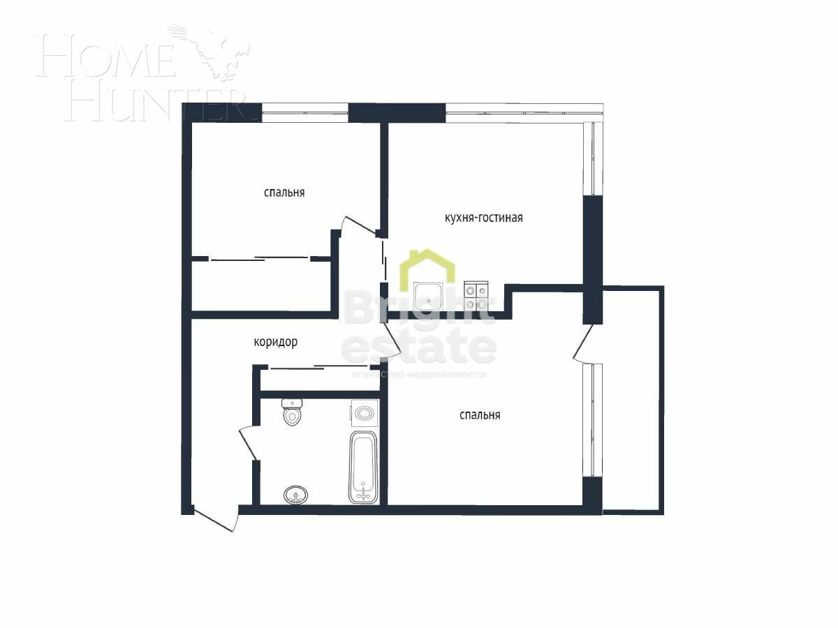 3-КОМН. КВАРТИРА С ОТДЕЛКОЙ 79 М² НА 3 ЭТАЖЕ