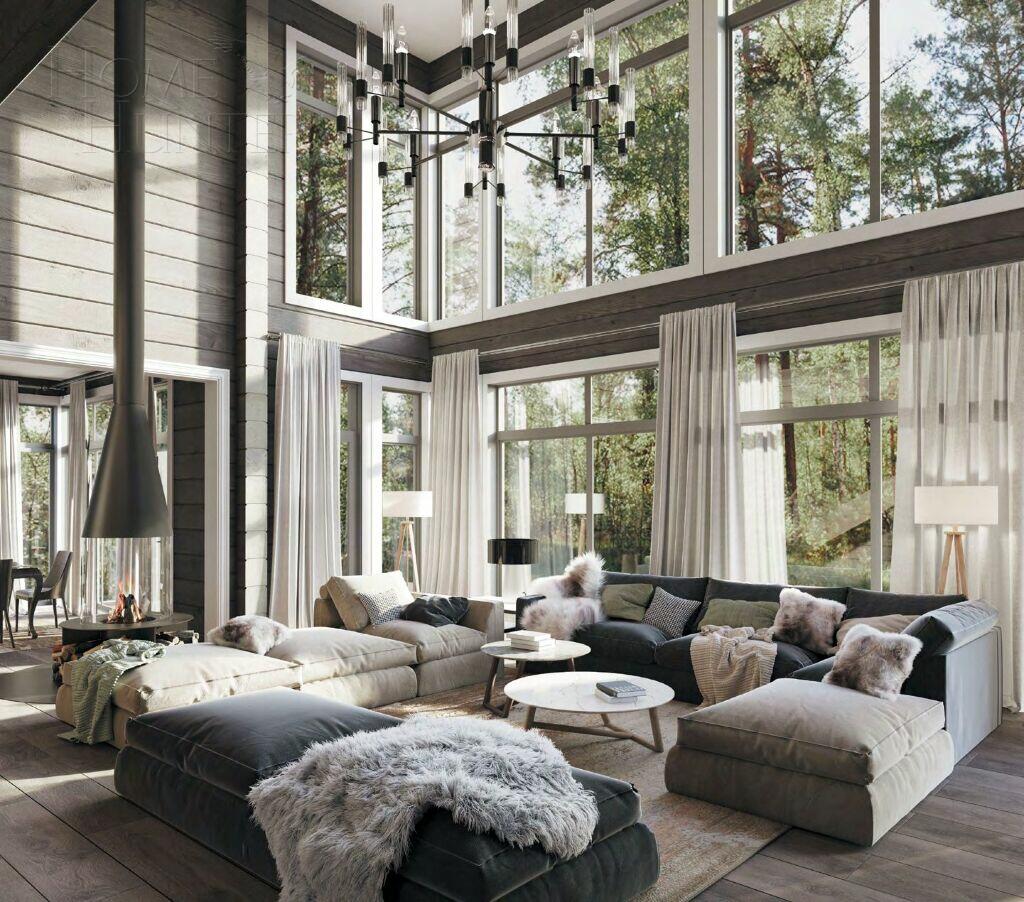 2-этажный коттедж 550 м² с отделкой