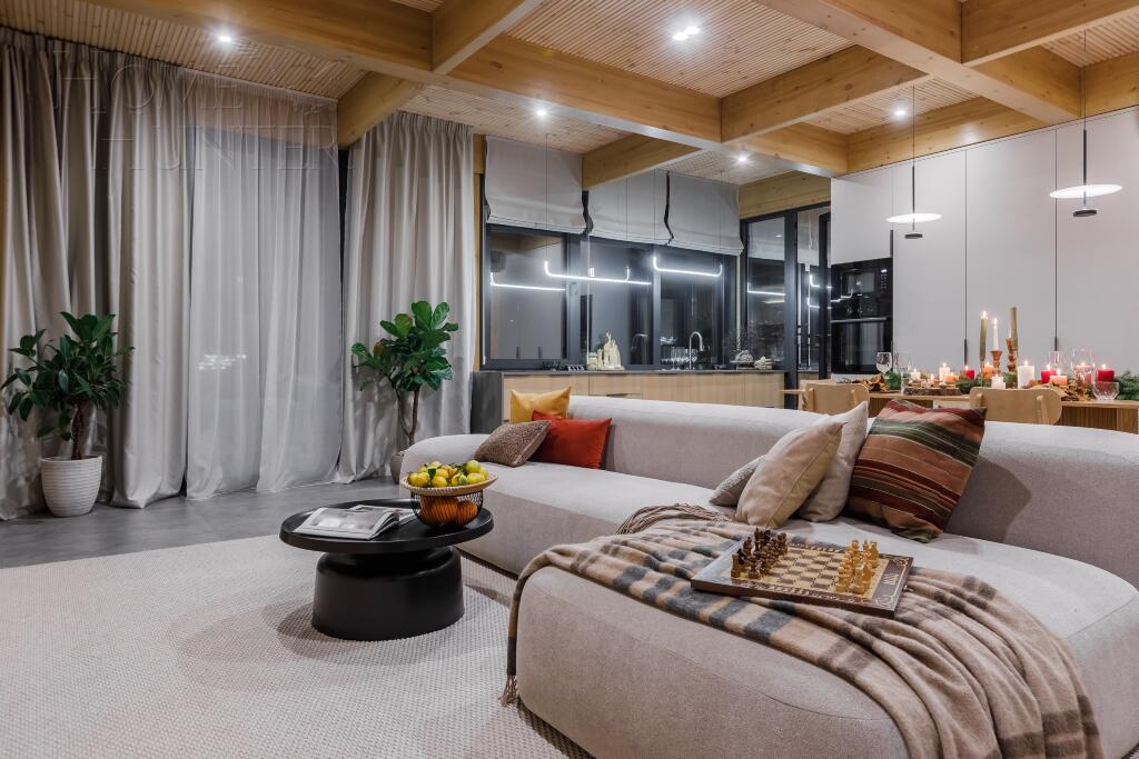 1-этажный коттедж 190 м² с отделкой