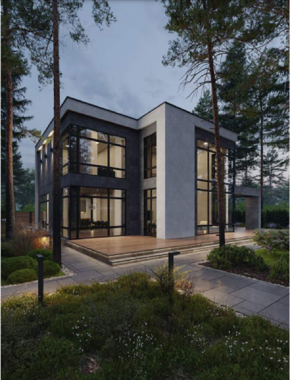 2-этажный коттедж 520 м² без отделки