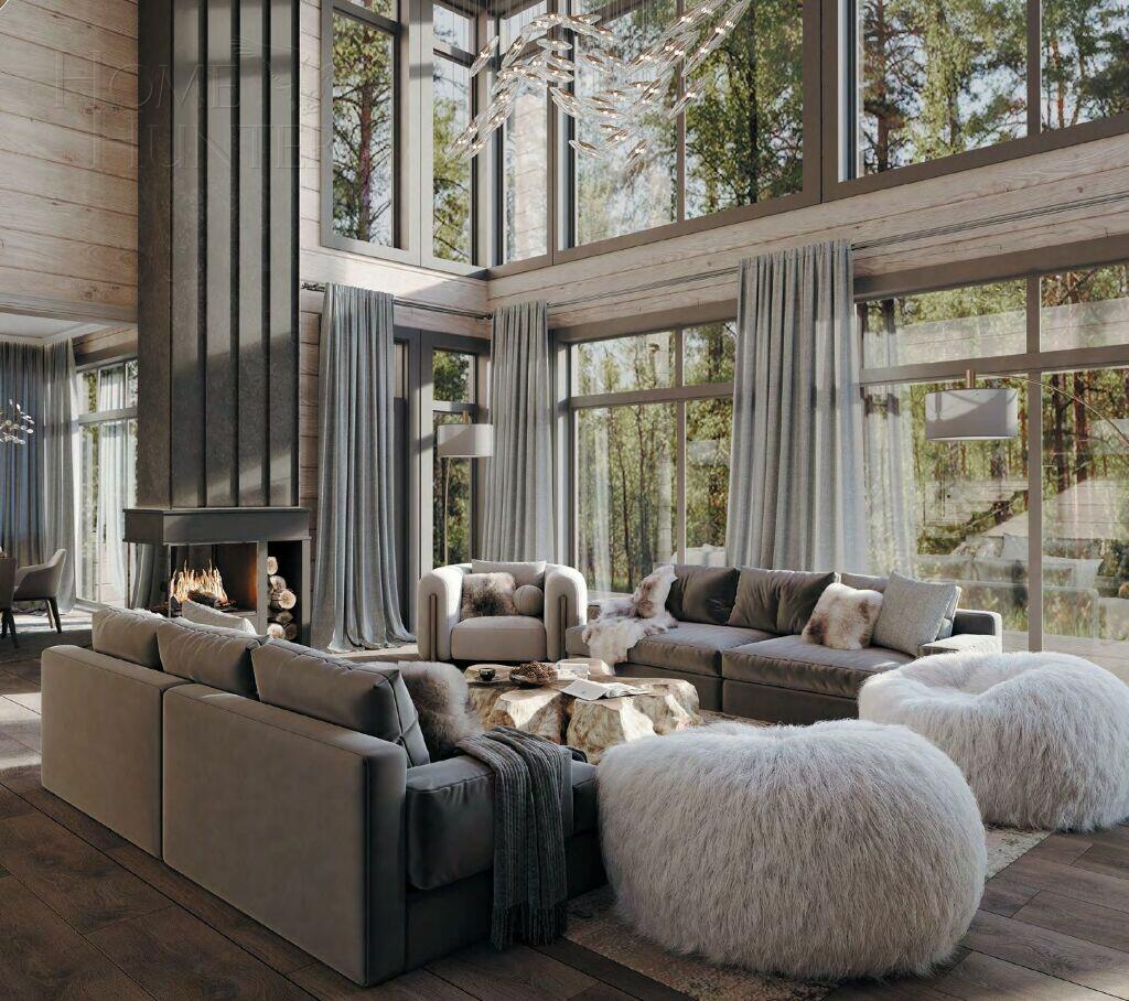 2-этажный коттедж 550 м² с отделкой