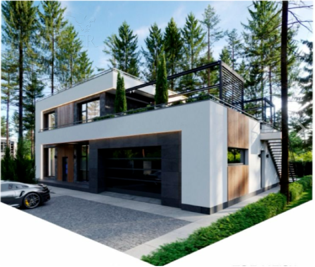 2-этажный коттедж 549 м² без отделки