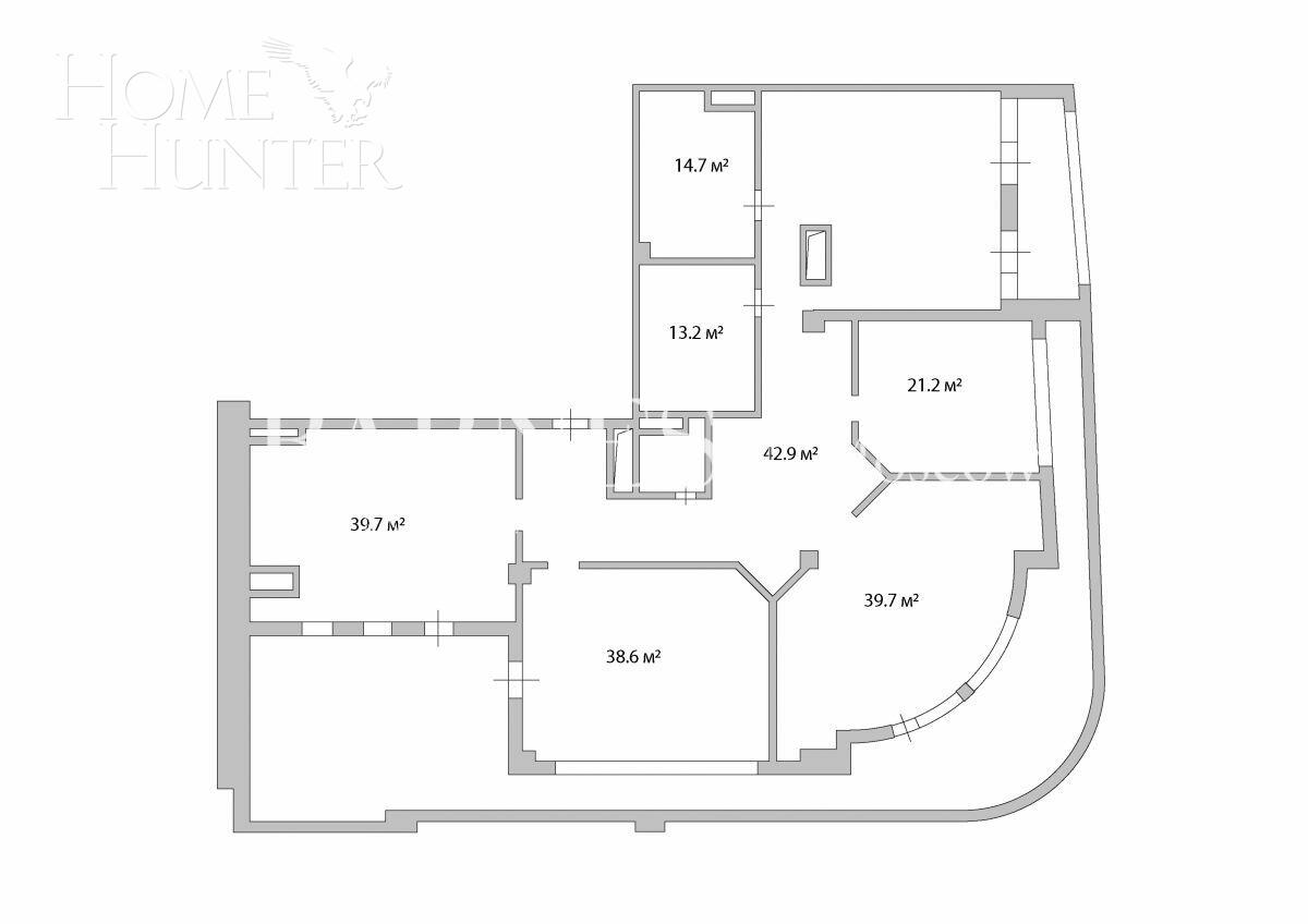 5-КОМН. КВАРТИРА БЕЗ ОТДЕЛКИ 300 М² НА 10 ЭТАЖЕ