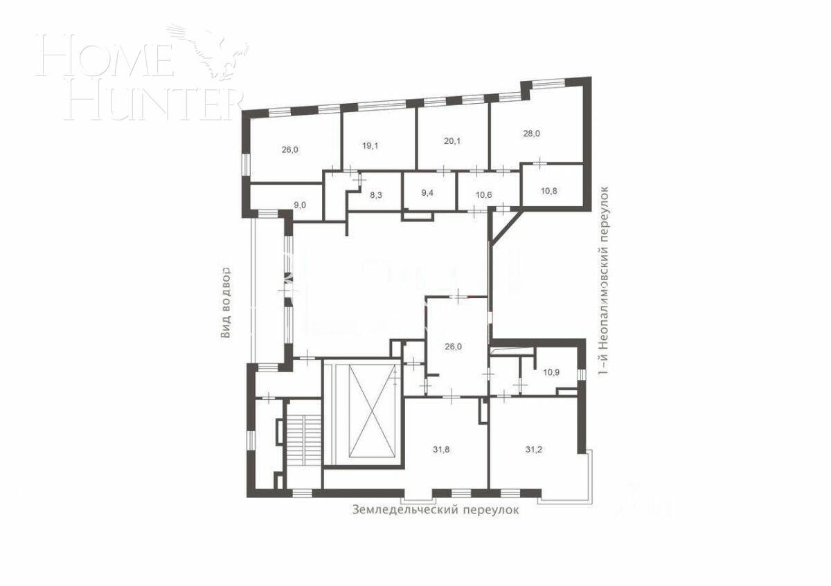7-КОМН. КВАРТИРА С ОТДЕЛКОЙ 415 М² НА 5 ЭТАЖЕ