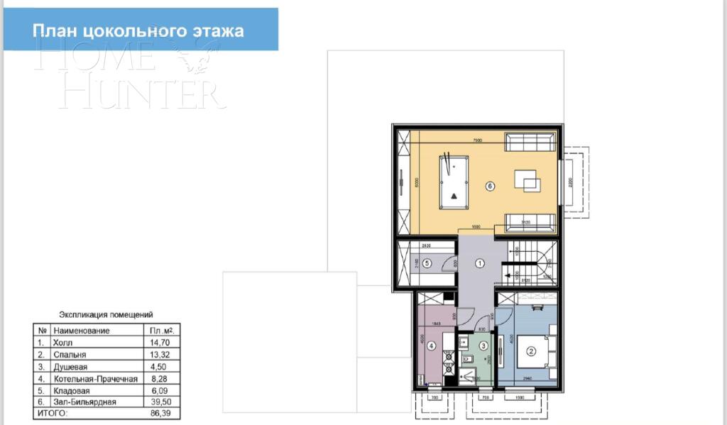 2-этажный коттедж 350 м² без отделки