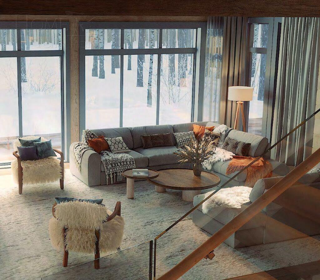 2-этажный коттедж 550 м² с отделкой