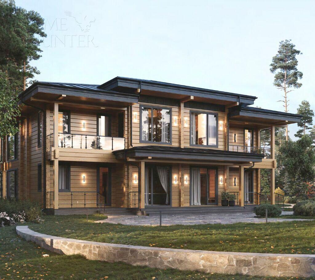 2-этажный коттедж 550 м² с отделкой