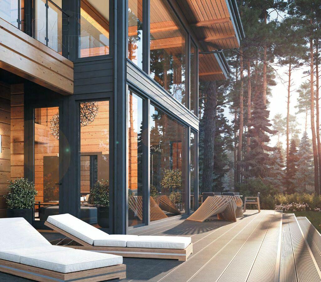 2-этажный коттедж 550 м² с отделкой